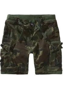 Stoffhose BRANDIT "Brandit Herren Packham Vintage Shorts", Herren, Gr. XXL, US-Gr&ouml;&szlig;en, woodland, 100% Baumwolle, unifarben, normal, Hosen Stoffhose
