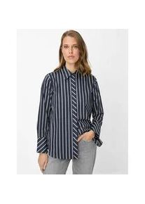 Klassische Bluse Brax "Style VIKI", Damen, Gr. 36, navy, Web, 100% Baumwolle, Blusen