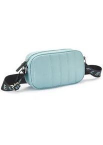 Umh&auml;ngetasche ELBSAND "Minibag", Damen, Gr. B/H/T: 20,5cm x 12cm x 6cm, blau, Stoff, Textil, clean, unifarben, Taschen Umh&auml;ngetasche, Handtasche mit Steppung, Crossbody Bag VEGAN