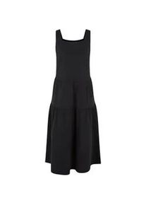 Shirtkleid Urban Classics "Urban Classics Damen Girls 7/8 Length Valance Summer Dress", M&auml;dchen, Gr. 110/116, Normalgr&ouml;&szlig;en, schwarz, 100% Baumwolle, unifarben, relaxed fit, eckiger Ausschnitt, Kleider Shirtkleid