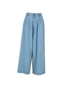Bequeme Jeans Urban Classics "Urban Classics Ladies Wide Leg Light Denim Pants", Damen, Gr. 30, Normalgr&ouml;&szlig;en, new light blau washed, 100% Baumwolle, unifarben, Jeans