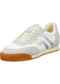 Sneaker Gant "Beylana", Damen, Gr. 38, wei&szlig;, Nylon, Veloursleder, Schuhe Sneaker, Retro Sneaker, Schn&uuml;rschuh mit Lederinnensohle
