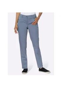 Bequeme Jeans COSMA, Damen, Gr. 46, Normalgr&ouml;&szlig;en, blau (taubenblau), 98% Baumwolle, 2% Elasthan, unifarben, lang, Jeans