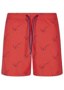 Badeshorts Karl Kani "Karl Kani Herren", Herren, Gr. S, US-Gr&ouml;&szlig;en, rot, 100% Polyester, Badehosen Badeshorts