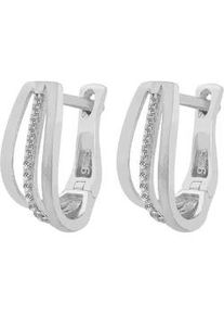 Adelia&acute;s Paar Ohrh&auml;nger ADELIA ́S "Damen Ohrringe &ndash; Ohrstecker aus 925 Silber mit Zirkonia", Damen, Gr. Damen, Silber 925 (Sterlingsilber), silber, Ohrringe, Ein Geschenk, das Freude macht