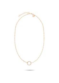 Charm-Kette Tamaris "Schmuck Geschenk Edelstahl Charm Halskette The Lip Chain", ros&eacute;goldfarben, Halsketten, Damen, Edelstahl, L: 45 B: 0,5mm, B:0,5mm