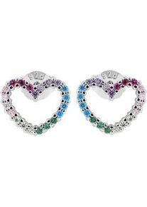 Adelia&acute;s Paar Ohrh&auml;nger ADELIA ́S "Damen Ohrringe &ndash; Ohrstecker aus 925 Silber mit Zirkonia", Damen, Gr. Damen, Silber 925 (Sterlingsilber), silber, Ohrringe, Zum Verschenken &ndash; ideal zum einen besonderen Tag