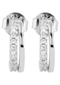 Adelia&acute;s Paar Ohrh&auml;nger ADELIA ́S "Damen Ohrringe &ndash; Ohrstecker aus 925 Silber mit Zirkonia", Damen, Gr. Damen, Silber 925 (Sterlingsilber), silber, Ohrringe, Zum Verschenken &ndash; passend f&uuml;r viele Anl&auml;sse