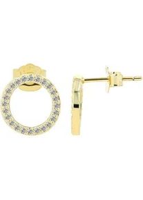 Adelia&acute;s Paar Ohrh&auml;nger ADELIA ́S "Damen Ohrringe &ndash; Ohrstecker aus 925 Silber", Damen, Gr. Damen, Silber 925 (Sterlingsilber), gold, Ohrringe, Ein Geschenk, das Freude macht