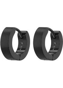 Adelia&acute;s Paar Creolen ADELIA ́S "Unisex Ohrringe &ndash; Creole aus Edelstahl", Damen, Gr. Unisex, Edelstahl, schwarz, Ohrringe, Perfekt zum Verschenken an besondere Menschen