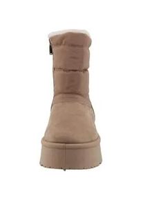 Stiefel Tom Tailor "Tom Tailor Winter Boots", Damen, Gr. 38, beige, Polyester, unifarben, Schuhe Stiefel