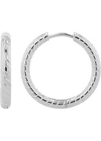 Adelia&acute;s Paar Creolen ADELIA ́S "Damen Ohrringe &ndash; Creole aus Edelstahl", Damen, Gr. Damen, Edelstahl, silber, Ohrringe, Zum Verschenken &ndash; ideal zum Jubil&auml;um