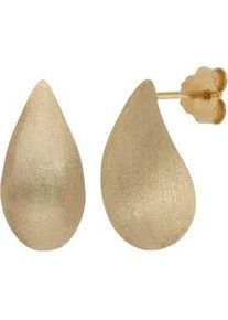 Paar Ohrstecker Firetti "Schmuck Geschenk Silber 925 Ohrschmuck Ohrringe Tropfen", gelbgoldfarben, Ohrringe, Damen, Silber 925 (Sterlingsilber)