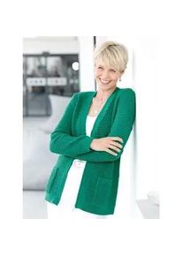 Cardigan Classic Basics, Damen, Gr. 40, smaragd, 100% Polyacryl, unifarben, Strickjacken