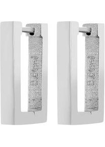 Adelia&acute;s Klappcreolen ADELIA ́S "Damen Ohrringe &ndash; Klappcreole aus Edelstahl", Damen, Gr. Damen, Edelstahl, silber, Ohrringe Klappcreolen, Geschenkidee: zeitlos und vielseitig