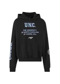 Kapuzenpullover "Upscale by Mister Tee North Carolina Multi Logo Oversize Hoody", Herren, Gr. M, schwarz, 100% Baumwolle, UPSCALE BY MISTER TEE, mehrfarbig, oversize, ohne Ausschnitt, Pullover Kapuzenpullover