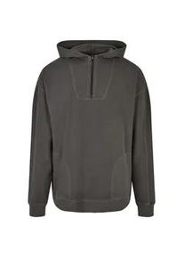Kapuzenpullover Urban Classics "Urban Classics Herren Overdyed Camp Hoody", Herren, Gr. M, schwarzbird, 100% Baumwolle, mehrfarbig, oversize, ohne Ausschnitt, Pullover Kapuzenpullover