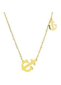 Adelia&acute;s Kette ohne Anh&auml;nger ADELIA ́S "Damen Halskette mit Anh&auml;nger &ndash; aus Edelstahl", gold, Halsketten, Damen, 45cm, Edelstahl, Ein kleines Geschenk mit gro&szlig;er Wirkung