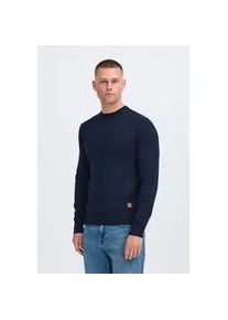 Strickpullover Blend "BHFinn", Herren, Gr. XXL, marineblaus, Feinstrick, 70% Baumwolle (Recycled), 30% Polyester (Recycled), unifarben, normal normal, Rundhals, Pullover Strickpullover, Stilvoller Strickpullover