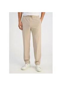 Stoffhose LINDBERGH "Freizeithose Relaxed Fit", Herren, Gr. XL, pale sand, Obermaterial: 65% Polyester, 31% Viskose, 4% Elasthan, relaxed fit, Hosen Stoffhose