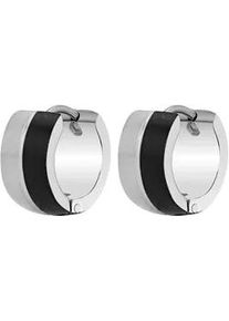 Adelia&acute;s Klappcreolen ADELIA ́S "Damen Ohrringe &ndash; Klappcreole aus Edelstahl", Damen, Gr. Damen, Edelstahl, wei&szlig;, Ohrringe Klappcreolen, Ein stilvolles Geschenk f&uuml;r besondere Momente