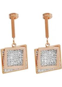 Adelia&acute;s Paar Ohrh&auml;nger ADELIA ́S "Damen Ohrringe &ndash; Ohrstecker aus Edelstahl mit Strass Steinchen", Damen, Gr. Damen, Edelstahl, gold, Ohrringe, Zum Verschenken &ndash; passend f&uuml;r viele Anl&auml;sse