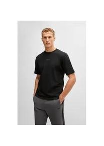 T-Shirt BOSS Green "Tee", Damen, Gr. 4XL, schwarz001, Single Jersey, Obermaterial: 100% Baumwolle, unifarben, oversize normal, Rundhals, eingesetzt normaler Saum, Shirts T-Shirt, mit Rundhalsausschnitt