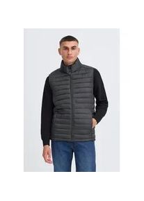 Steppweste Blend "BHMRomic", Herren, Gr. L, forged iron, 100% Polyester, unifarben, Basic, normal normal, Westen Steppweste, Stilvolle Basic Steppweste mit Taschen