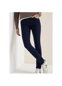 Skinny-fit-Jeans Cecil "Style VICKY", Damen, Gr. 28, L&auml;nge 32, blau schwarz used wash, Denim/Jeans, Obermaterial: 67% Baumwolle, 31% Polyester, 2% Elasthan. Futter: 52% Polyester, 48% Baumwolle, unifarben, slim fit lang, Jeans, mit elastichem Bund