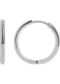 Adelia&acute;s Klappcreolen ADELIA ́S "Unisex Ohrringe &ndash; Klappcreole aus Edelstahl", Damen, Gr. Unisex, Edelstahl, silber, Ohrringe Klappcreolen, Ideal als Geschenk f&uuml;r besondere Anl&auml;sse