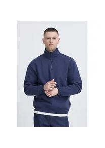 Longpullover Blend "BHJustin", Herren, Gr. XXL, blau (marineblaus), Sweatware, 60% Baumwolle, 40% Polyester, unifarben, Basic, normal normal, hoch geschlossener Ausschnitt, Pullover Longpullover, Klassischer Sweat-Troyer