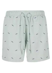 Badeshorts Urban Classics "Urban Classics Herren Embroidery Swim Shorts", Herren, Gr. M, US-Gr&ouml;&szlig;en, frotmint, vintageblau, 100% Polyester, Badehosen Badeshorts