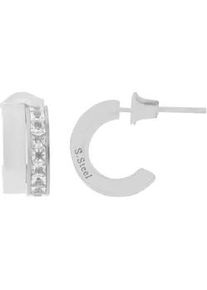 Adelia&acute;s Paar Ohrh&auml;nger ADELIA ́S "Damen Ohrringe &ndash; Ohrstecker aus Edelstahl", Damen, Gr. Damen, Edelstahl, silber, Ohrringe, Ideal als Geschenk zum einfach so