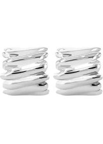 Adelia&acute;s Paar Creolen ADELIA ́S "Damen Ohrringe &ndash; Creole aus Edelstahl", Damen, Gr. Damen, Edelstahl, silber, Ohrringe, Ideal als Geschenk &ndash; dezent und elegant