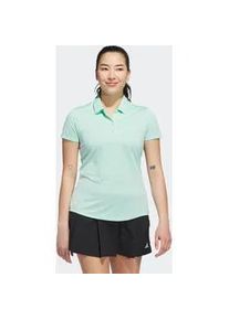 Poloshirt Adidas PERFORMANCE "W PERF SLD SS P", Damen, Gr. XXL, clear mint, Obermaterial: 100% Polyester, Shirts, mit Druckknopfverschluss, aus Polyester, leichtes Pikeematerial