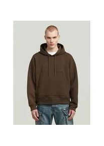 G-Star Raw Longpullover G-STAR "Loose Hoodie Sweater", Herren, Gr. XXL, deep braun, Obermaterial: 64% Polyester, 32% Baumwolle, 4% Elasthan, Pullover Longpullover