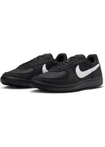 Sneaker Nike SPORTSWEAR "FIELD GENERAL", Herren, Gr. 44,5, schwarz, wei&szlig;, schwarz, Leder, Textil, Schuhe Sneaker
