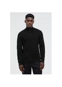 Troyer CMPD, Herren, Gr. 4XL, schwarz, Strick, Material: 100% Baumwolle, unifarben, regular fit normal, hoch geschlossener Ausschnitt, eingesetzt Rippb&uuml;ndchen, Pullover Troyer, aus Baumwolle