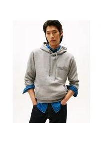 Hoodie Tommy Hilfiger "BRAND LOVE SMALL HILFIGER", Herren, Gr. M, medium grau heather, Sweatware, Obermaterial: 77% Baumwolle, 23% Polyester, normal normal, Rippb&uuml;ndchen, Sweatshirts Hoodie