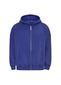 Sweatjacke DROPSIZE "Dropsize Herren Dropsize Heavy Oversize Cord Zip-Hoodie", Herren, Gr. XL, washed blau, 70% Baumwolle, 30% Polyester, Sweatjacken Sweatjacke