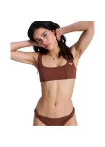 Bandeau-Bikini-Top Roxy "Roxy Sunshine", Damen, Gr. XS, Cup B, cappuccino, Obermaterial: 89% Microfaser, 11% Elasthan;, Bikini-Oberteile