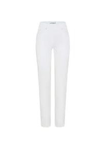 5-Pocket-Hose RAPHAELA BY Brax "Style PAMINA 6/8", Damen, Gr. 40K (20), Kurzgr&ouml;&szlig;en, wei&szlig;, Denim/Jeans, 54% Baumwolle, 37% Lyocell, 6% Elastomultiester, 3% Elasthan, Hosen 5-Pocket-Hose