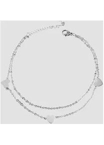 Adelia&acute;s Armband ADELIA ́S "Damen Armband &ndash; Herz aus Edelstahl 24 cm", silber, Armb&auml;nder, Damen, 24cm, Edelstahl, Armband, Perfekt als Geschenk zum Jubil&auml;um
