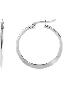 Adelia&acute;s Paar Creolen ADELIA ́S "Damen Ohrringe &ndash; Creole aus Edelstahl", Damen, Gr. Damen, Edelstahl, silber, Ohrringe, Ideal als Geschenk zum Valentinstag