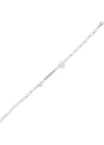 Adelia&acute;s Armband ADELIA ́S "Damen Armband &ndash; Herz aus Edelstahl 18 cm", silber, Armb&auml;nder, Damen, 18cm, Edelstahl, Armband, Perfekt als Geschenk zum Valentinstag