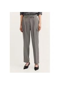 Cargohose Bugatti "Stretch-Mix", Damen, Gr. 46, Normalgr&ouml;&szlig;en, 250, grau, 65% Polyester, 32% Viskose, 3% Elasthan, unifarben, normal, Hosen Cargohose, mit Bundfalte & normaler Passform