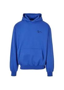 Sweatjacke Karl Kani "Karl Kani Herren KM231-046-1KK Chest Signature OS Hoodie blue", Damen, Gr. S, blau, 80% Baumwolle, 20% Polyester, unifarben, Sweatjacken Sweatjacke