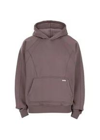 Kapuzenpullover DROPSIZE "Dropsize SEAM HOODIE", Herren, Gr. M, acid washed braun, 70% Baumwolle, 30% Polyester, mehrfarbig, oversize, ohne Ausschnitt, Pullover Kapuzenpullover