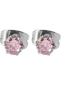 Adelia&acute;s Paar Ohrh&auml;nger ADELIA ́S "Damen Ohrringe &ndash; Ohrstecker aus Edelstahl mit Zirkonia", Damen, Gr. Damen, Edelstahl, silber, Ohrringe, Ideal zum Verschenken &ndash; schlicht und stilvoll