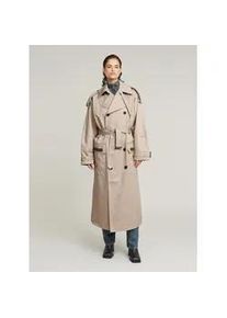 G-Star Raw Outdoorjacke G-STAR "Macro Balloon Trenchcoat", Damen, Gr. M, dk brick, Obermaterial: 100% Baumwolle, Jacken Outdoorjacke